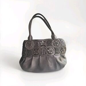 Brighton NALA Circle Of Life Masterpiece Collection Pewter Grey Silver Bag Purse